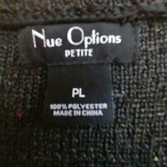 Nue Options Petite Sequin Top-PL - Picture 6 of 6